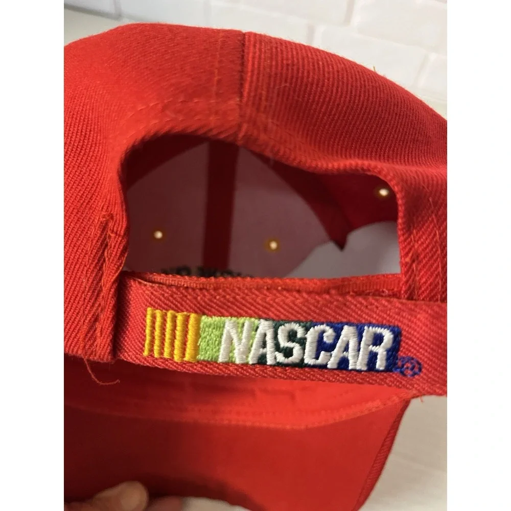 NASCAR Jeff Gordon Hat Mens OSFM Red 24 Racing Champion Flame‎ Brim